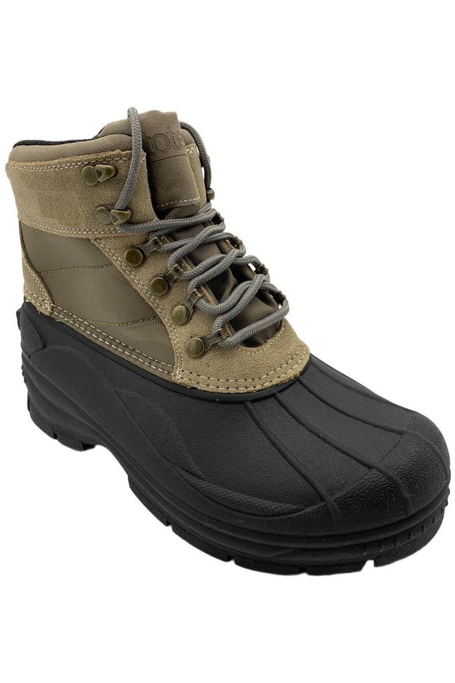 Totes Men's Rocky Waterproof Boots Beige/Black - Medium